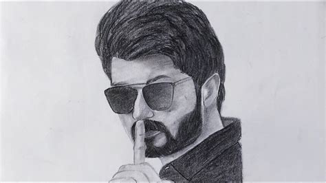 how to draw vijay